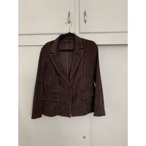 Women's Courtenay‎ Stretch Career Blazer Jacket Brown Size 8p